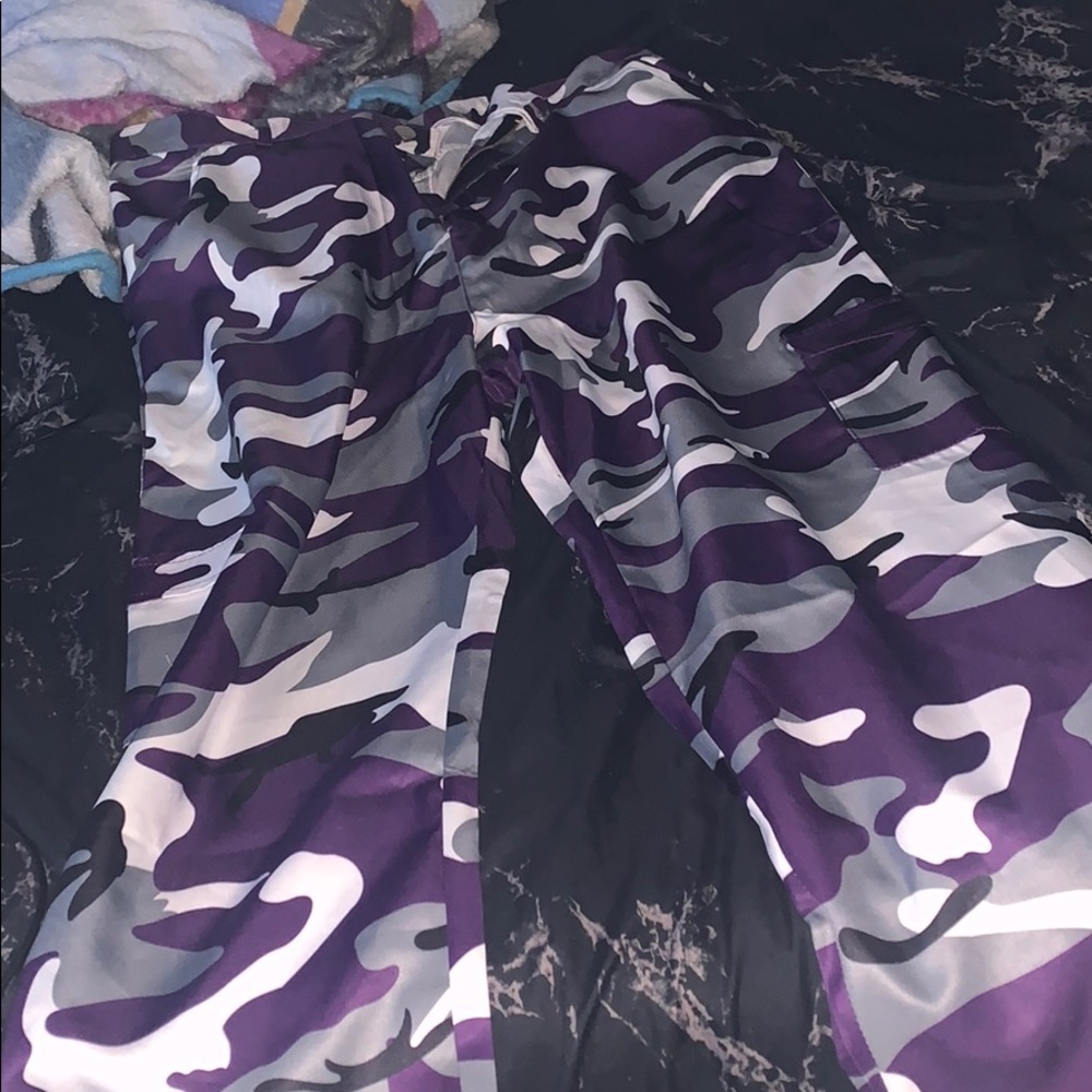 Purple camo pants